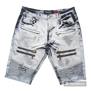 Makobi Ice Wash Men's Shorts Color Gray Size 36